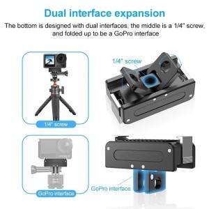 DJI 액션 5Pro용 알루미늄 베이스 마그네틱 퀵 릴리즈 컨버터 어댑터 OSMO 4 3 카메라용