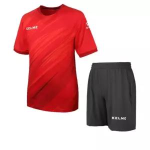 KELME 통풍성 우수한 축구 유니폼 세트 레드화이트 스포츠웨어 트레이닝바지 기능성웨어 캐쥬얼패션 체육복