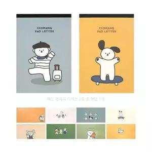꼬망프렌즈 NB19WH96 패드 편지지(63매)+가로봉투(96매) 세트