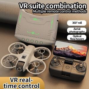 VR 지원 드론 항공 촬영기기 고글 포함 듀얼 카메라 3단 속도 전환 헤드리스 모드 X228