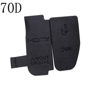 1세트 Canon EOS 5D 6D 7D 600D 카메라 용 새 USB/HDMI 호환 DC IN/VIDEO OUT 고무 도어 하단 커버