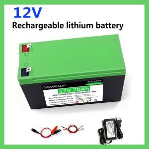 12V 20Ah 리튬 배터리 팩 18650 충전식 LED 조명 야외 캠핑 가정 비상용 백업 전원용 납산 대체