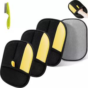 모프 컨테이너펫 반려동물 제모 장갑 고양이와 반려견 가구 카펫 카시트(3PCS)에 정전기 재사용 가능
