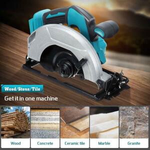 WONIUA 7 인치 전기 원형 톱 180mm Makita 배터리 핀용 충전식 무선 목공 도구