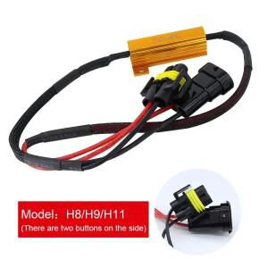 2pcss H4 HB2 H7 9005 HB3 50W 자동차 부하 저항 캔슬러 LED 디코더 캔버스 배선 라이트 H11 H8 H9