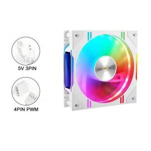 D30 블랙 120X120X30mm 컴퓨터 케이스 냉각 팬 공랭식/수냉 라디에이터/5V 3핀 ARGB/4핀 PWM에 적합