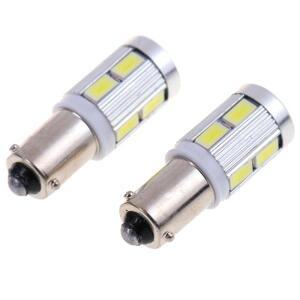 2pcss H6W BAX9s LED 자동차 램프 10SMD 코너 폭 표시기 BMW 3  용 테일 사이드 434 전구 주차 조명