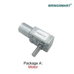 DC 웜 기어박스 6V 12V 24V 엔진 브러시 모터 25mM 샤프트 길이 셀프락 JGY-370 전기 DIY 로봇용