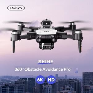 LS S2S 브러시리스 모터 드론 360도 장애물 회피 듀얼 6K HD 카메라 광학  포지셔닝 장시간 비행 리모컨