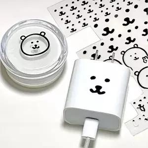고품질 1+1이벤트 농담곰 곰돌이 스티커 다꾸 폰꾸 백꾸 캐리어 가방 핸드폰 폰 다꾸 꾸미기 폰꾸 WFOBD75