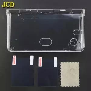 DSI NDSi XL LL 게임 콘솔 용 플라스틱 하드 클리어 크리스탈 보호 쉘 스킨 케이스 커버 및 스크린 필름