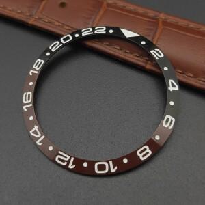남성용 시계용 37mm 세라믹 베젤 인서트 교체용 자동 교체용 부품.