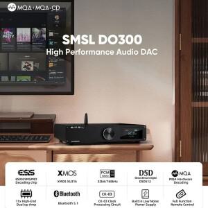 SMSL DO300 디코더 오디오 USB DAC ES9039MSPRO MQA CD XU316 DSD512 32비트 768KHZ 블루투스 5.1 XLR I2S