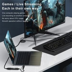 MS2130 칩 C타입 USB3.0/2.0 캡처 카드 4K HDTV 비디오 그래버 1080P 게임 녹화 라이브 스트리머 PS4 호환