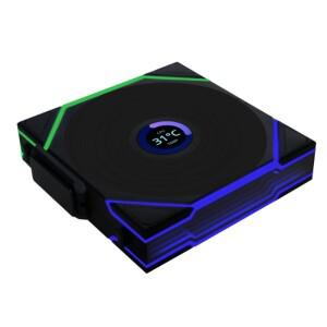 리안리 유니 팬 TL 무선 TL140 팬 140mm 컴퓨터 케이스 14cm 수냉식 LCD  팬.