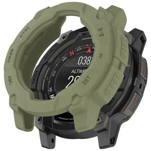 Garmin instinic 3 용 실리콘 보호 케이스 커버 유리 필름 45mm 스포츠 SmartWatch 쉘