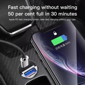 현대 N L i10 i30 i20 소나타 엑센트 투싼 IX35용 차량용 시거잭  충전 어댑터 USB PD C타입 변환 플러그