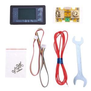 100A/200A/300A/500A 배터리 테스터 디지털 멀티미터 전류계 8-120V 에너지 측정기 601C