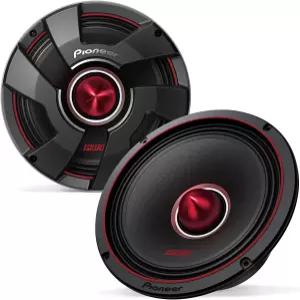 파이오니어 P.R.O. 시리즈 TS-M801PRO 8인치 스피커(페어) - 600W 최대 고SPL 빌드 및 프로 레벨 차량