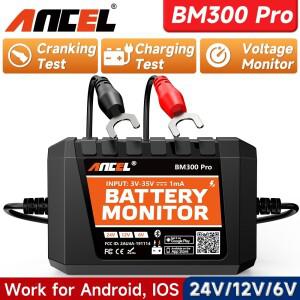 2025  ANCEL BM300 Pro 6V/24V/12V 배터리 테스터 모니터 SOC 상태 분석기 도구 IOS Andoird