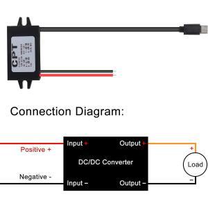 DC 컨버터 12V 24V 5V 3A 15W로 변환 버크 모듈 C타입 USB 전원 어댑터 라즈베리 파이 4 휴대폰 자동차용