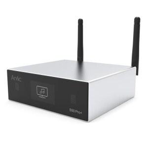 Arylic Up2stream S50 Pro+, 리시버 오디오 WiFi e 블루투스, 프리앰프 aptX HD 콘 ESS 세이버 닥 AKM ADC 멀티룸 /멀티존, 라이스비토어 스테레오 무선 에어플레이, 스포티파이, 인터넷 라디오