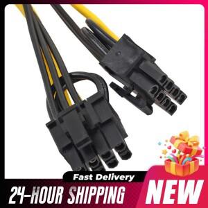 라이저 카드 확장 포트 어댑터 6핀 듀얼 8핀 PCI 전원 분배 케이블 VGA 그래픽 20cm