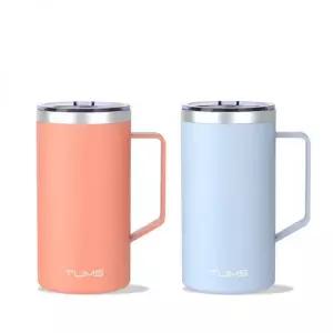 텀스 허니비 스테인리스 머그 600ml 2P - 선셋오렌지 빅스카이