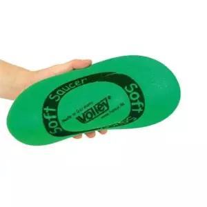 고품질 스폰지 플라잉디스크 낱개1개 24cm 색상랜덤 안전함 잡이 (W6B3038)
