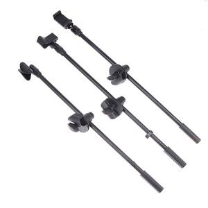 1Pc 55CM 마이크 크로스바 스탠드 회전 나사 붐 암 클립 홀더 확장 브래킷