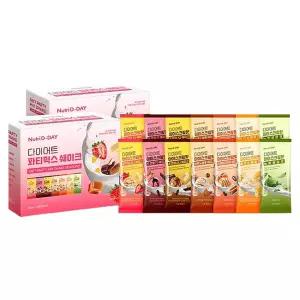 뉴트리디데이 다이어트 단백질 쉐이크 파티믹스 25g X 14포 2박스