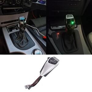LED 기어 시프트 노브 시프터 레버 BMW 1 3 5 X1 Z4  E60 E46 E90 E91 E92 E84 E87 E89 E93 자동차 액세서