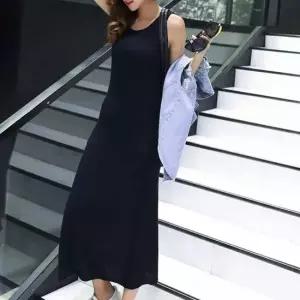 모달 이너 나시롱원피스 기본 민소매 홈드레스 파자마 나시원피스 휴양지원피스