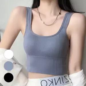 활용도 좋은 캡내장 데일리 민소매 크롭탑