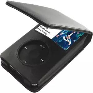 iPod Classic 5세대 블랙 가죽 커버 케이스 파우치