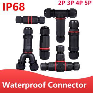 항공단자 IP68 방수 케이블 커넥터 I형Y형T형 2PIN 3PIN 4PIN 단자 LED 조명 어댑터 전기 5PIN 와이어