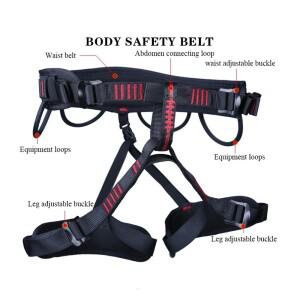 XINDA 암벽 등반 하네스 나무 외과 의사 수목 재배가 동굴 탐험 화재 구조 Rappelling Escalada 장비