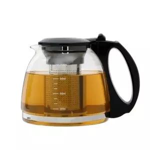 차주전자 내열유리 스텐거름망 티포트 1.1L 차우리기 (WD55764)