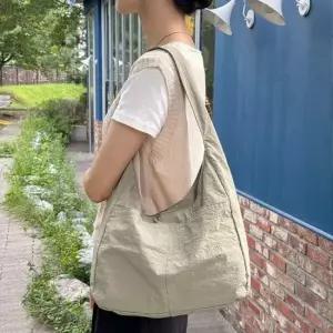 나일론 숄더백 대학생 여성 큰가방 보부상백 데일리백