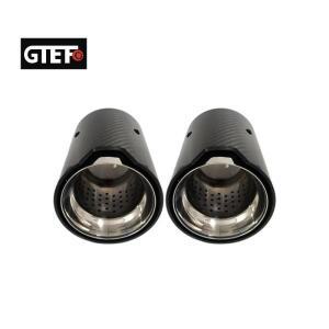 GTEFO 2pcs 자동차 배기 팁 BMW F30 M335i M340i F32 F33 F36 M435i M440i M 성능 탄소 섬유 배기 테일 파
