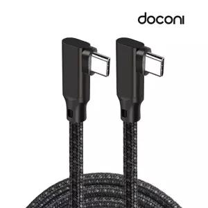 도코니 USB3.2 GEN2 4K C TO C L자형 고속충전케이블
