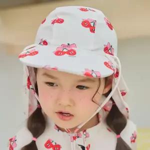 [보리보리/베베비치]베베비치 체리 유아 플랩캡 수영모자 물놀이모자