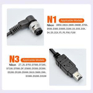 니콘 호환 D3 D850 Z6 Z7 소니 호환 A7 A7II A65 A99 A58 N1 N3 S1 S2용 2.5mm 카메라 셔터 릴리즈 케이블