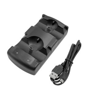 PS3 호환 컨트롤러 Move용 듀얼 USB  충전 도킹 스테이션 게임패드용 무선 스탠드