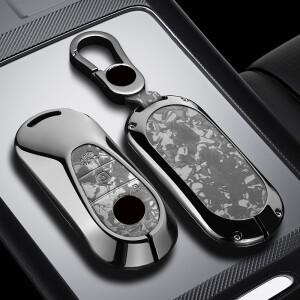 메르세데스 벤츠 E300 C260 S450 CES 등급 GLC 키 폽용 아연 합금 가죽 자동차 케이스