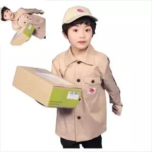 아동집배원 상의만 직업체험복 키즈카페용품 집배원복장 유아코스튬 WFNUUG2