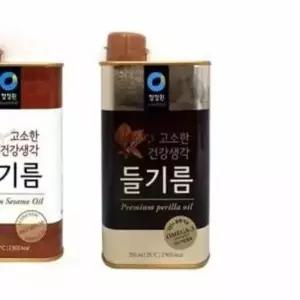 청정원 들기름 350ml 볶은참깨 업소용참기름 업소용들기름