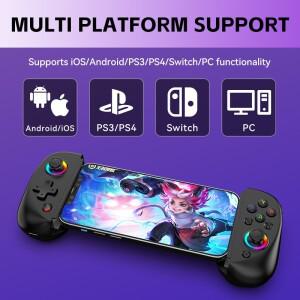 PS4 호환/PS3 호환 무선 신축형 게임패드 듀얼 홀 이펙트 게이밍 컨트롤러 PC/iOS/안드로이드 호환/태블릿/