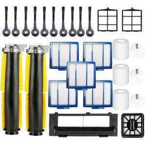 JOYBROS 24PCS RV1001AE 메인 RV100AE AV912S IQ 셀프 R101AE 브러시 스윕 빅킷 롤러 측면 샤크 부품 액세서리 UR1000SR AV1002AE 클린 커버 베이스 교체 필터
