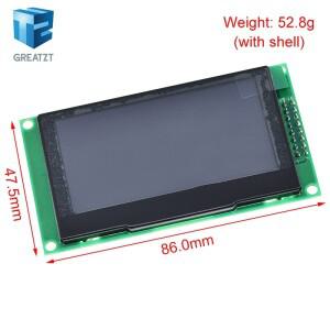 GREATZT 2.7 인치 OLED 디스플레이 모듈 해상도 128*64P SSD1322 16핀 SPI PM 소재 아두이노용